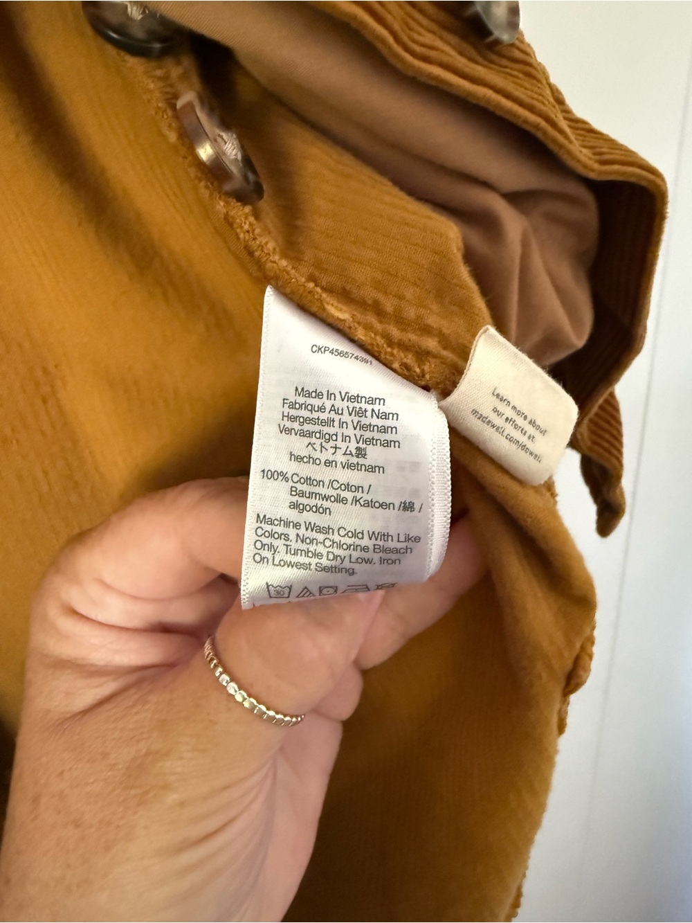 Madewell corduroy shacket - Picture 5 of 7